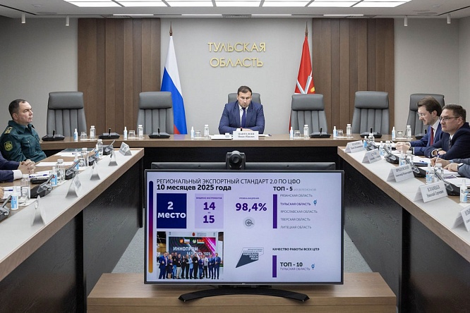 Нацпроект «Международная кооперация и экспорт»: Тульская область по уровню внедрения инструментов поддержки экспорта занимает второе место в ЦФО